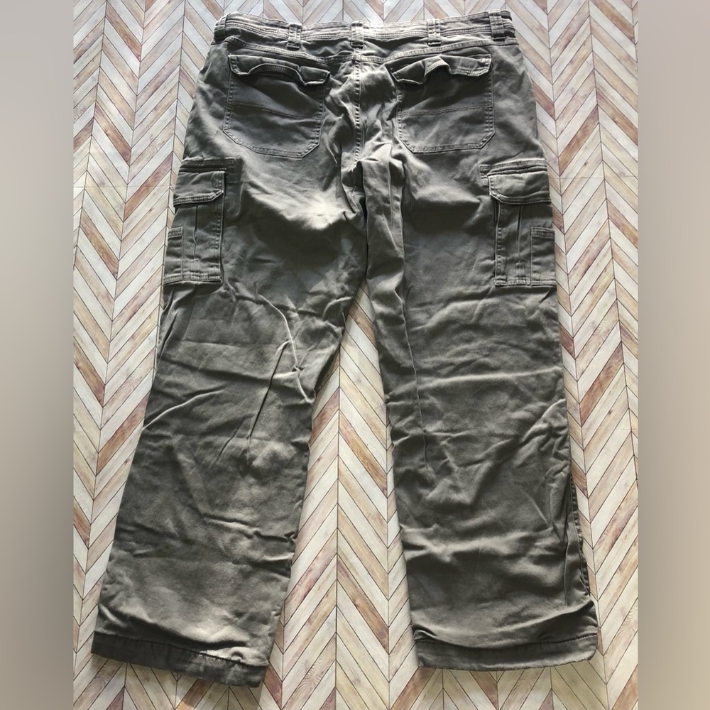 Red Head Brand Co. Flannel Lined Cargo Pants Men’s Size Tan 40/32 - Picture 4 of 6